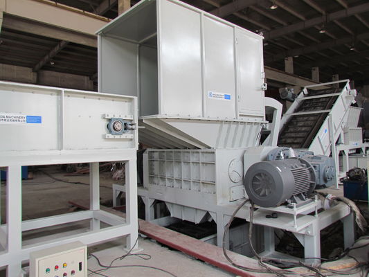 machine de défibreur d'axe de déchets solides de 22*2kw 20rpm double