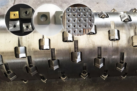 Lames en plastique de défibreur d'axe jumel, lames de machine de défibreur de la CE